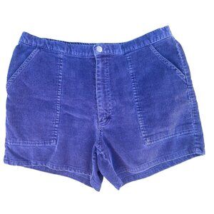 J. Crew Navy Blue Corduroy Shorts Women's Size Large